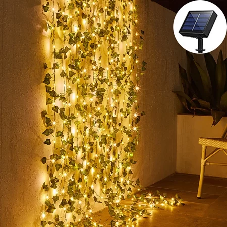 50/100LED Solar String Lights Maple Leaf Fairy Lights 5/10M Waterproof Outdoor Garland for Holiday Party Garden Decortion Light