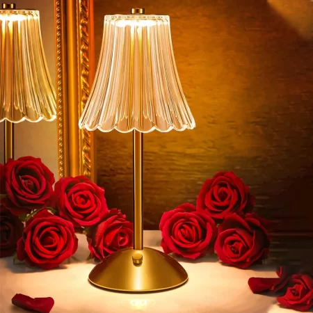 4/2/1Pcs LED Rechargeable Table Lamps Restaurant Decor Light Touch Dimming Desk Lamp Portable Cordless Night Light Bedside Lamp