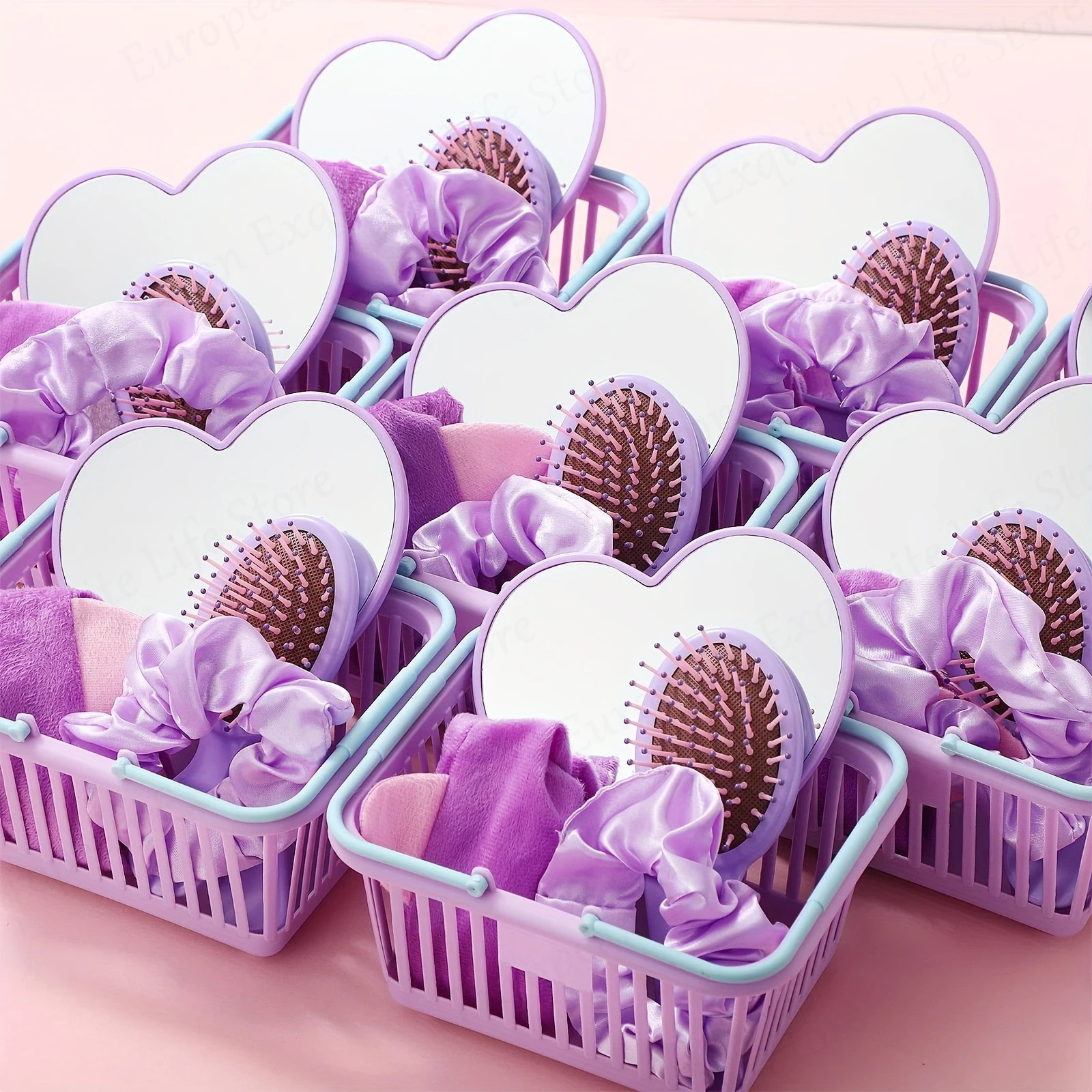 6/10Sets Spa Party Robes for Girls Kids Birthday Party Favors Gift Satin Bathrobe Kimono Robe Sleepover Party Favors Supplies - Image 2