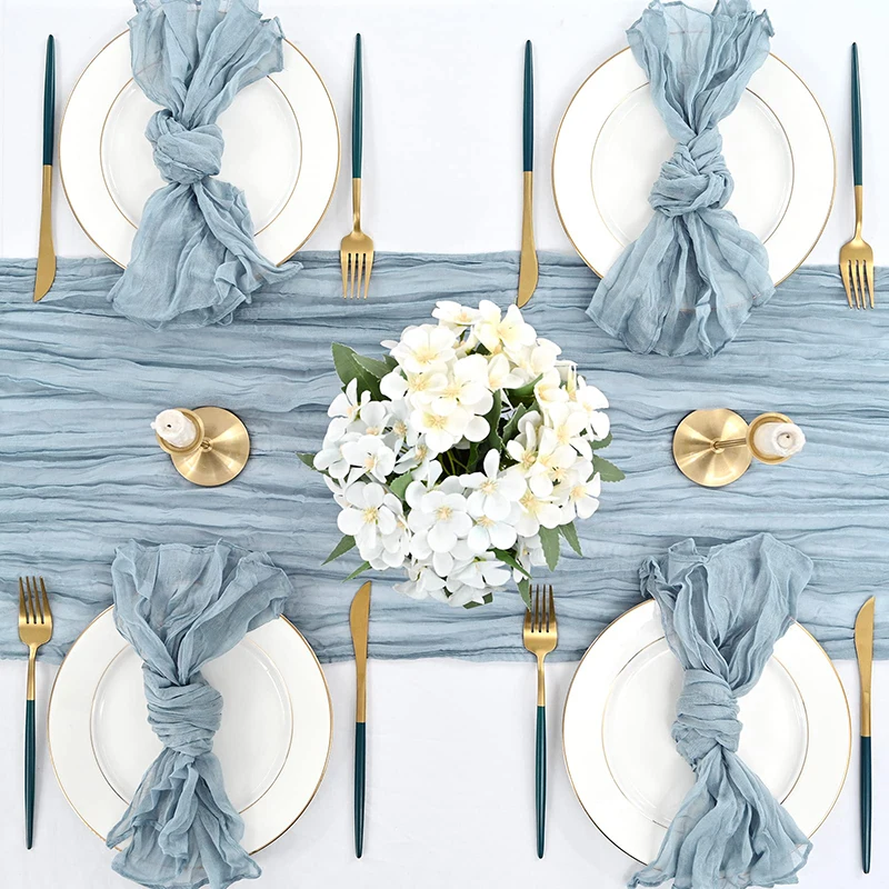 6-120Pcs Table Napkins 20x20inch Dinner Napkins Boho Wedding Napkins Gauze Cheesecloth Napkins Table Towel for Party/Banquet - Image 2