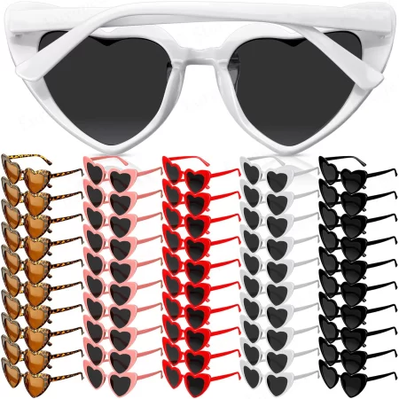 30/50/100/200Pcs Wedding Sunglasses Party Favors for Guests Bulk Heart Shaped Sunglasses Bachelorette Birthday Gifts Souvenirs